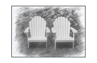 Chairs on Lawn
